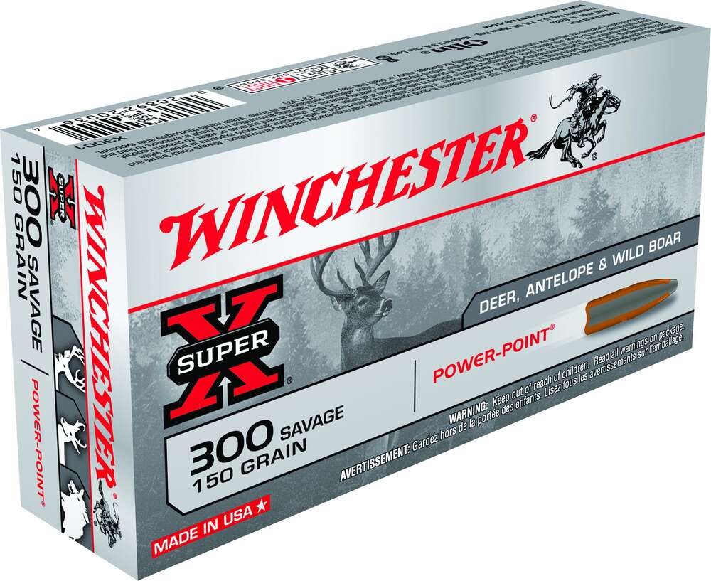 Ammunition Winchester Repeating Arms ZPAP M85 300Savage WIN SUPER-X 300SAV 150GR POWER POINT 20/10